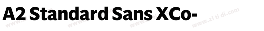 A2 Standard Sans XCo字体转换 A2 Standard Sans XCo字体转换